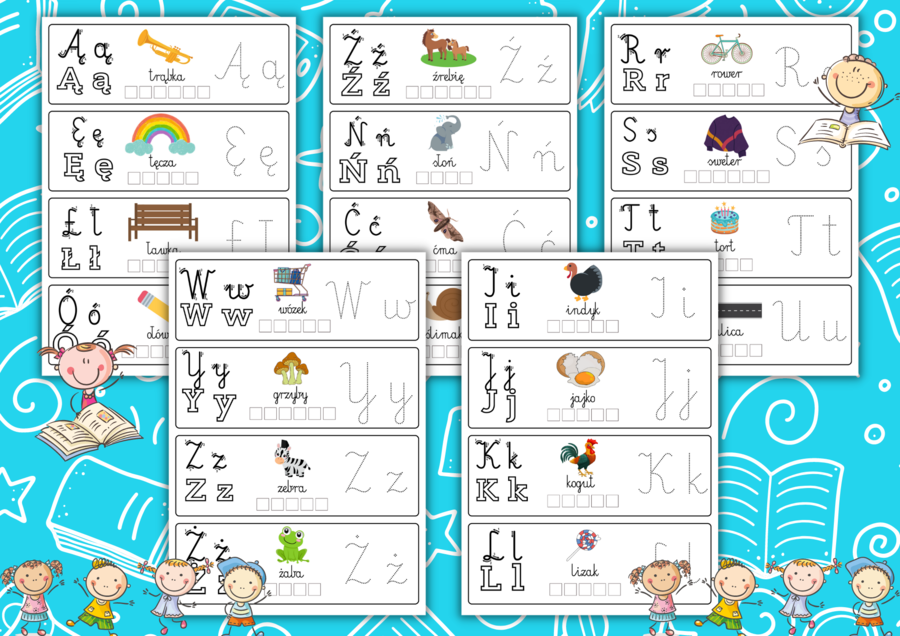 Alfabet wklejki