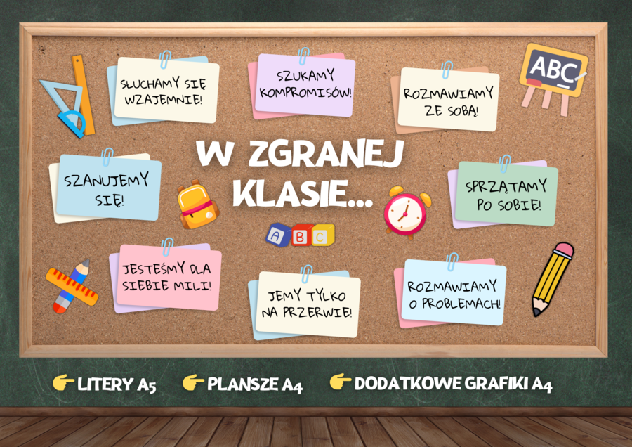 W ZGRANEJ KLASIE - ZASADY ZGRANEJ KLASY - GAZETKA/DEKORACJA