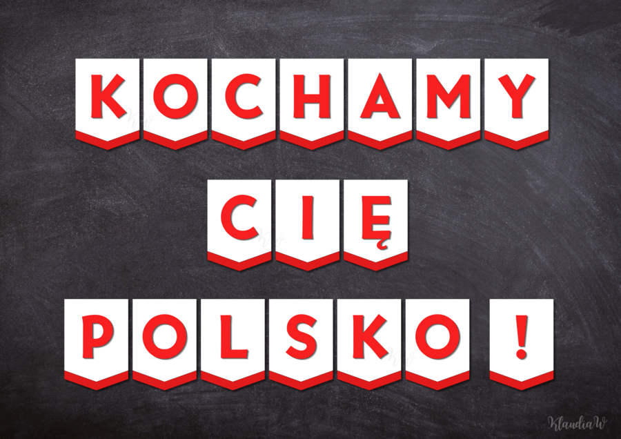 KOCHAMY CIĘ POLSKO! - GIRLANDA