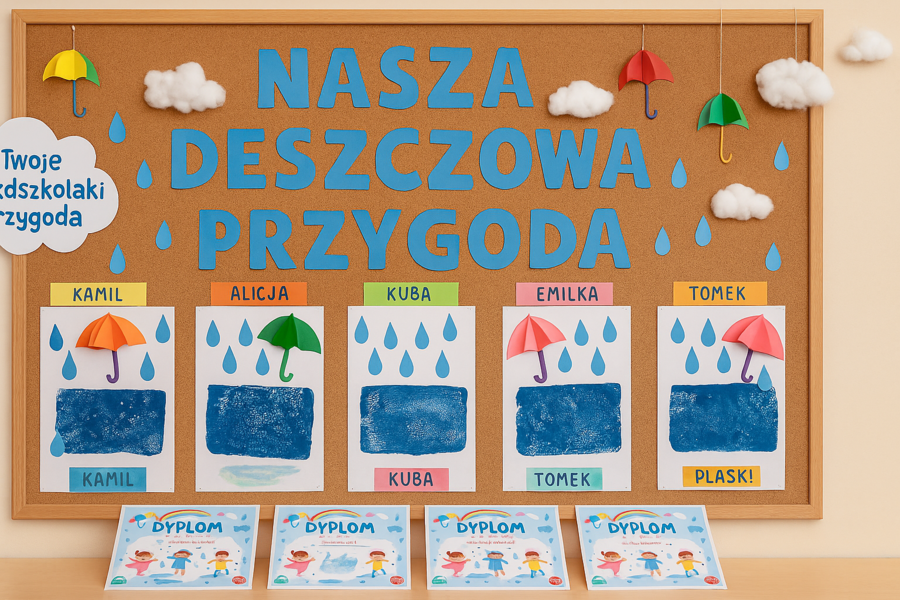 „Deszczowa przygoda” – scenariusz zajęć dla przedszkola