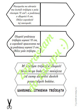 Lapbook trójkąty.