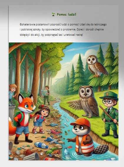Bajka ekologiczna. Historia o bohaterach ratujących las i rzekę.