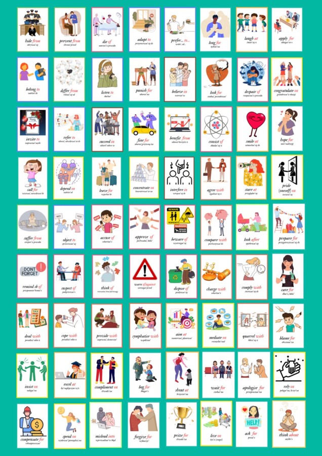 Angielski czasownik + przyimek