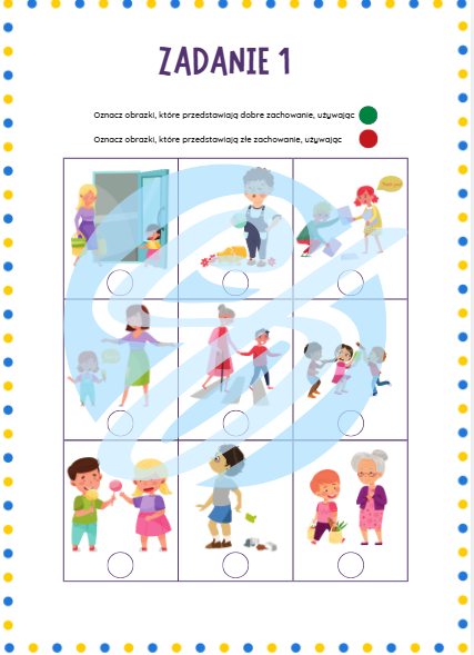 Zachowania - Dwie Karty Pracy dla Młodszych Uczniów | Idealna Pomoc dla Nauczycieli w Szkole Podstawowej