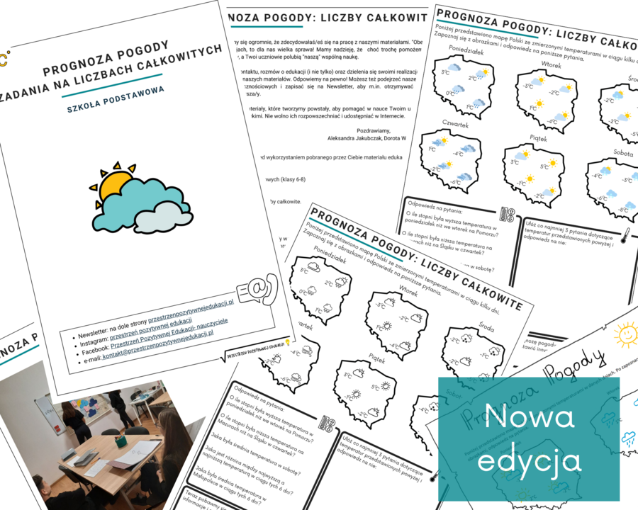 Liczby całkowite - prognoza pogody NOWA EDYCJA