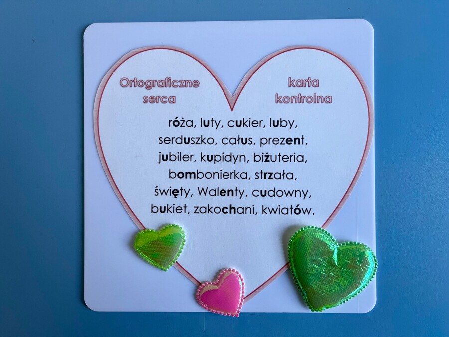 Ortografia - walentynki - puzzle