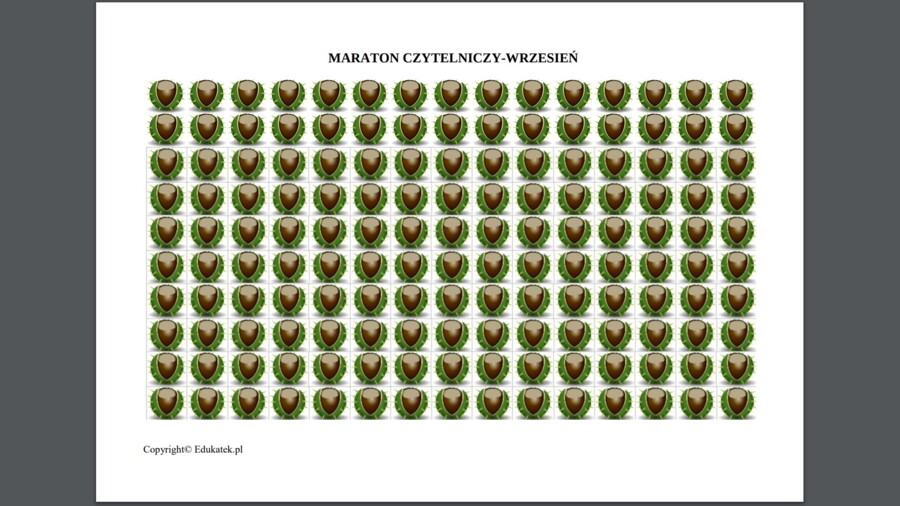 Maraton czytelniczy - zestaw na cały rok