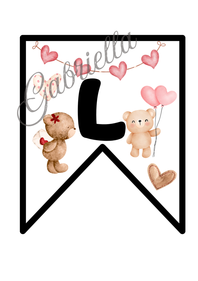 Walentynki girlanda wersja 2