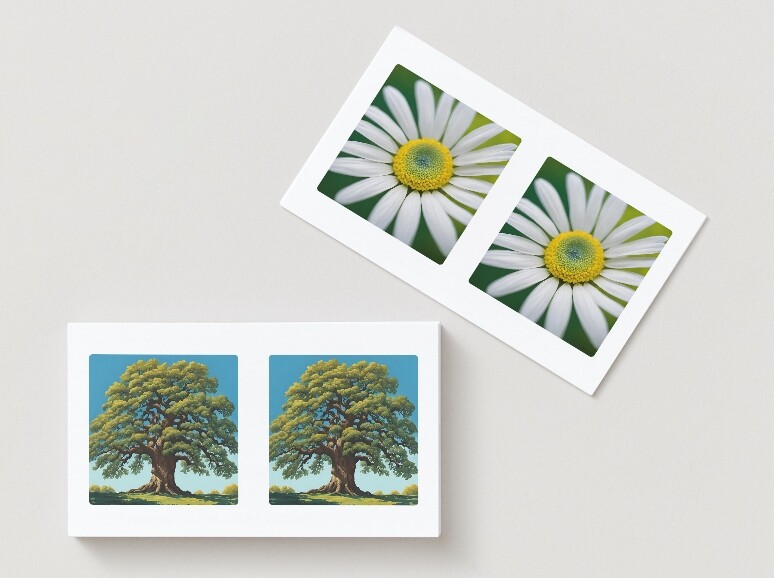 Memory. Zwierzęta. Rośliny. Ikony ekologiczne