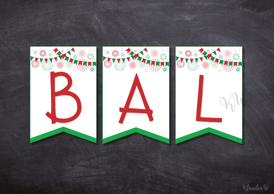 Zestaw karnawałowy do dekoracji sali – girlanda i maski