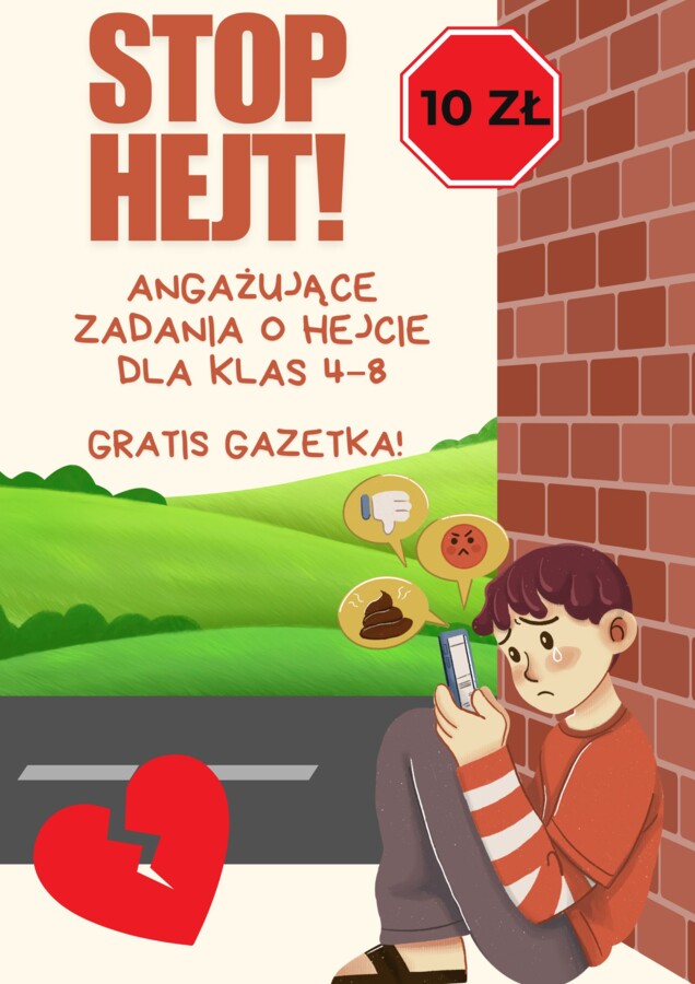 STOP HEJT, KARTY PRACY 4-8 PLUS GAZETKA