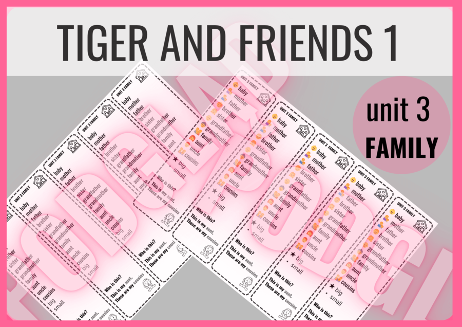 Tiger and Friends 1 unit 3 – zakładki do książki
