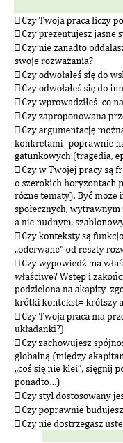 WYPOWIEDŹ ARGUMENTACYJNA W LICEUM PODPOWIEDZI DO PRACY SAMODZIELNEJ Makbet