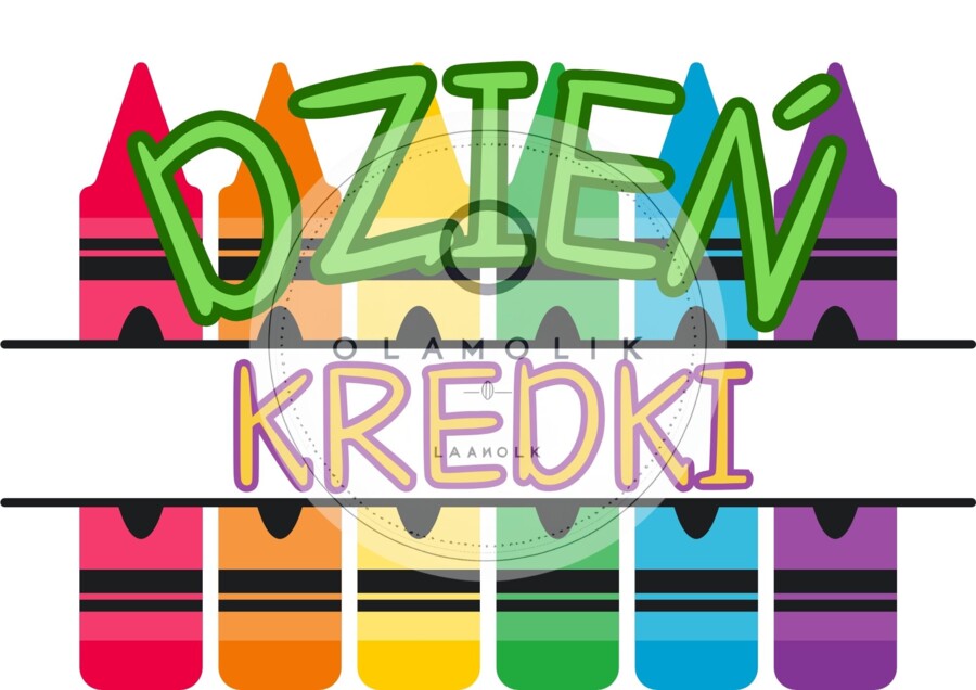 Napis Dzień Kredki