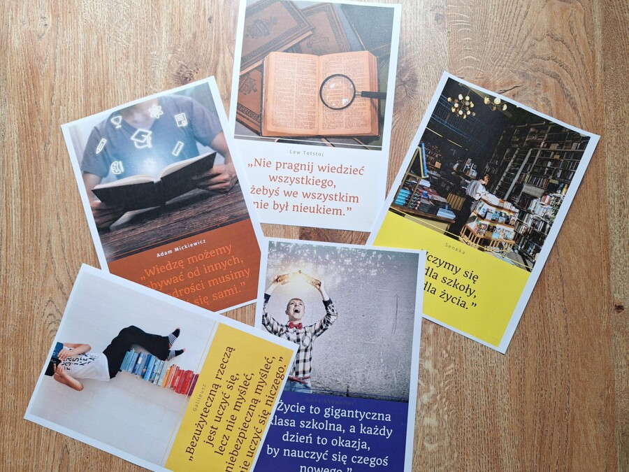 Cytaty - gazetka polonistyczna, początek roku szkolnego