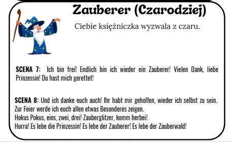 ZAUBERWALD - Zestaw gier i zabaw wraz z Scenariuszem sztuki i tekstem bajki - Projekt