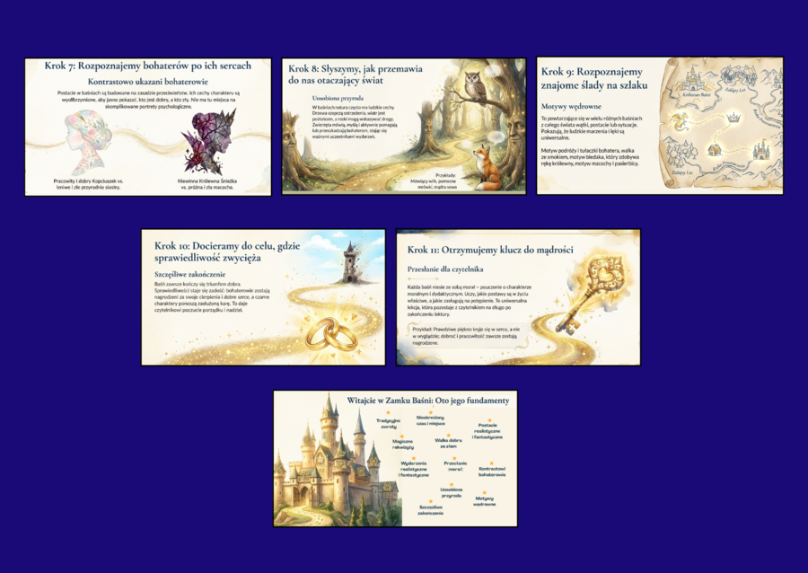 🧚‍♀️🏰BAŚŃ – prezentacja multimedialna – cechy gatunku literackiego + wklejka