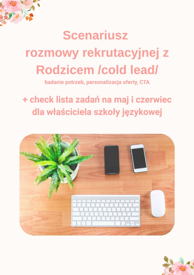 Scenariusz rozmowy rekrutacyjnej dla właściciela szkoły językowej + check lista