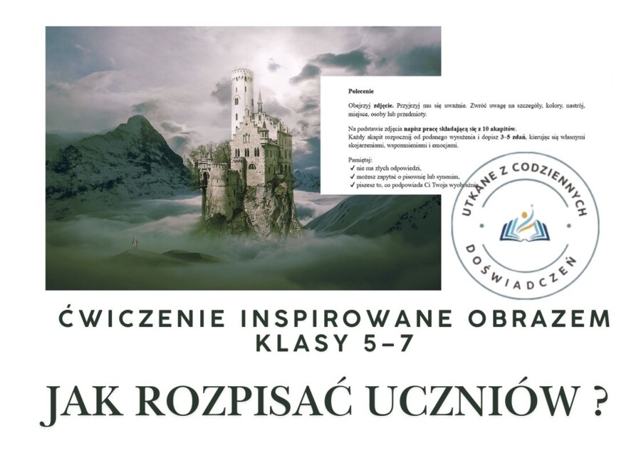 Ćwiczenie inspirowane obrazem – klasy 5–7, Z cyklu ,,Jak rozpisac uczniów?"