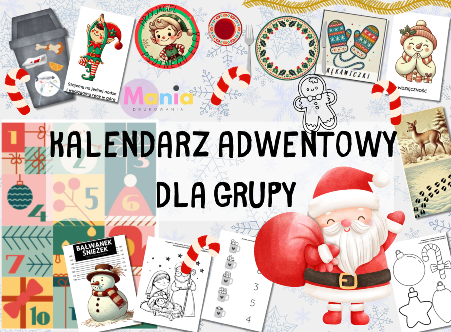 Kalendarz Adwentowy dla grupy przedszkolnej