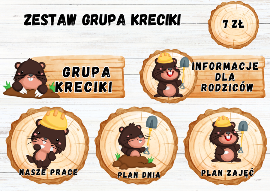 ZESTAW GRUPOWY GRUPA "KRECIKI"
