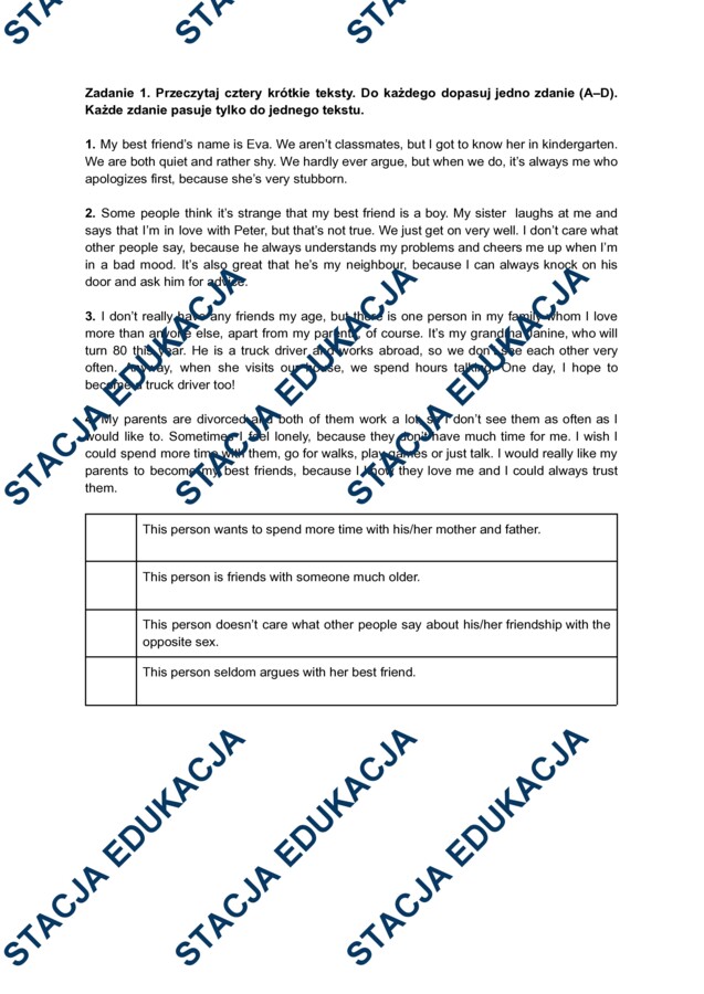 Super Powers 8 – Unit 1: Powtórka do sprawdzianu + klucz odpowiedzi