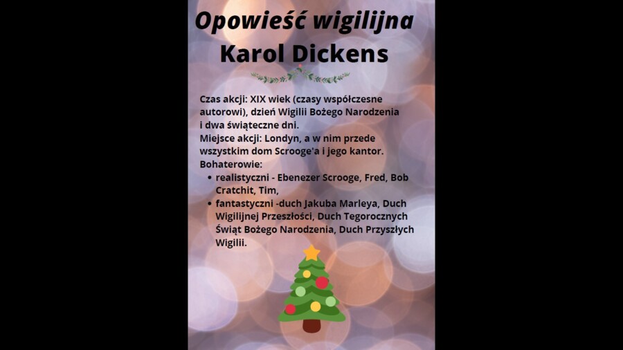 Opowieść wigilijna - lekturownik