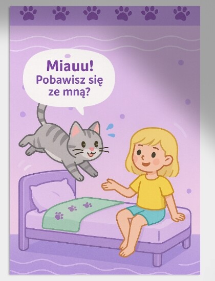 Książeczka obrazkowa "Deszczowy dzień u Kasi"