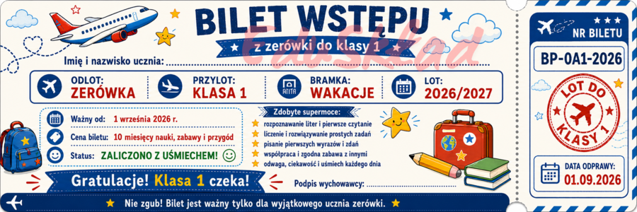🎟️ Bilety wstępu do następnej klasy