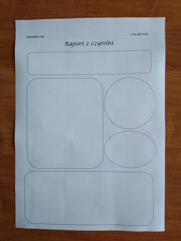 Raport z czytelni - uniwersalna karta pracy