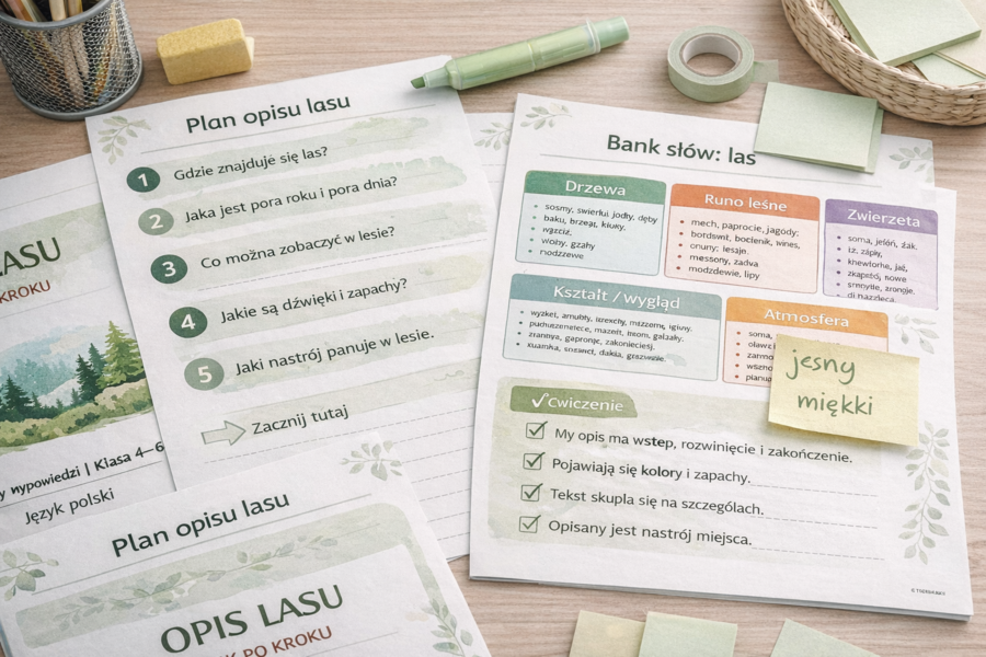 Opis lasu – krok po kroku