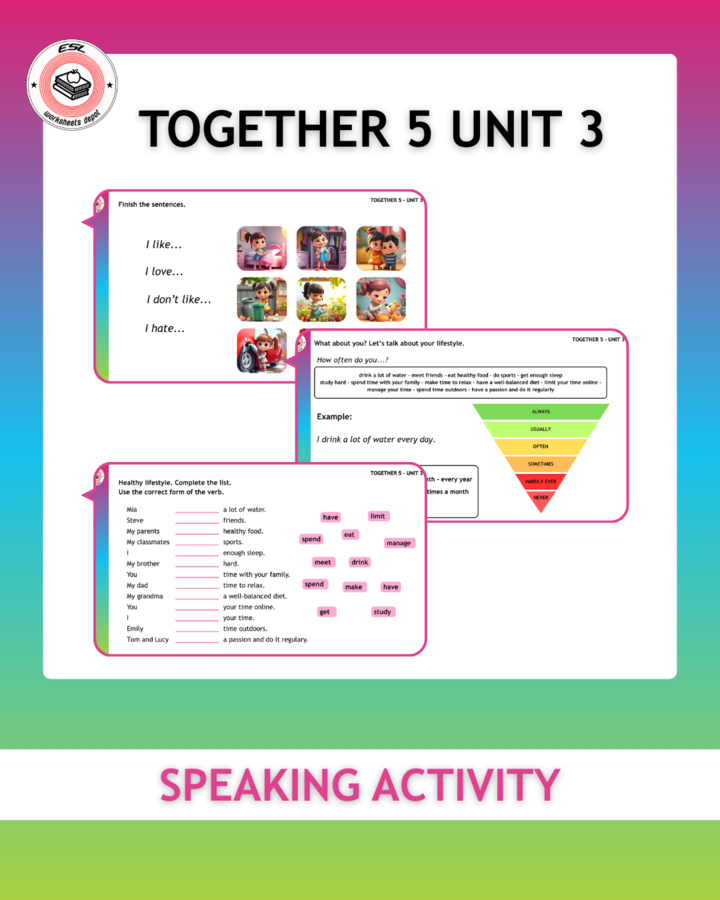 Together 5 Unit 3 - speaking activity