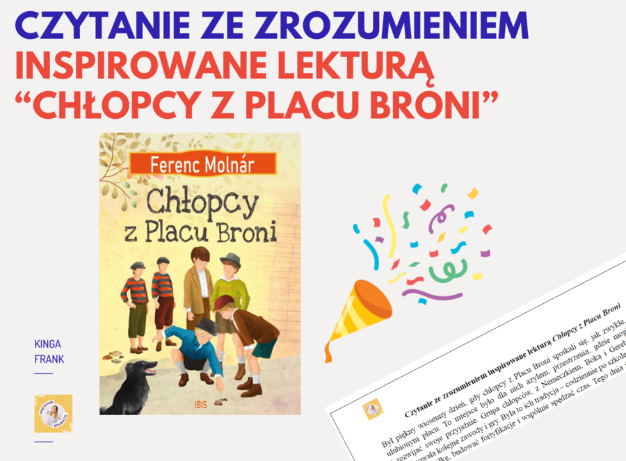 📚 Test czytania ze zrozumieniem inspirowany lekturą "Chłopcy z Placu Broni"! 📚