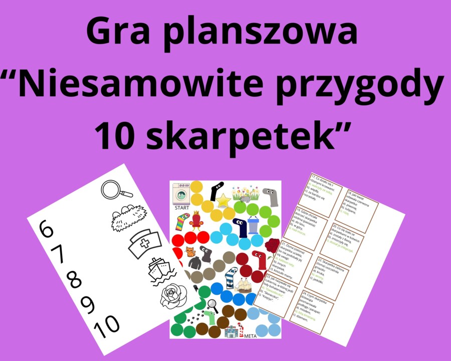 Gra planszowa "Niesamowite przygody dziesięciu skarpetek"