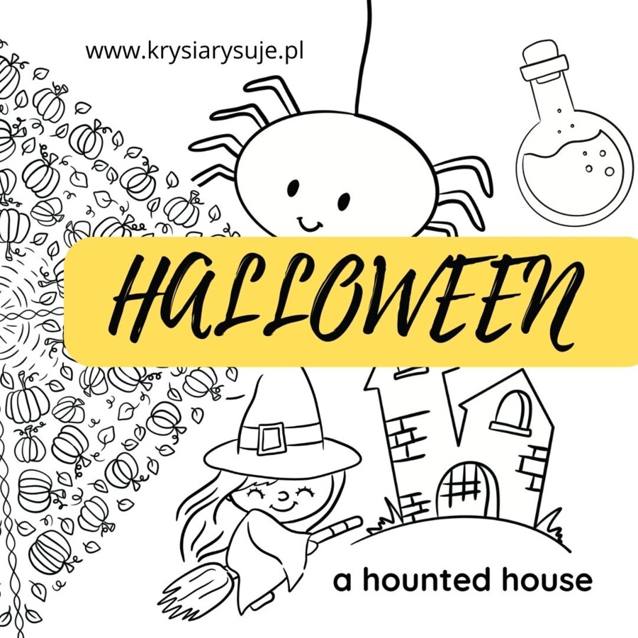 Halloween. Kolorowanka.