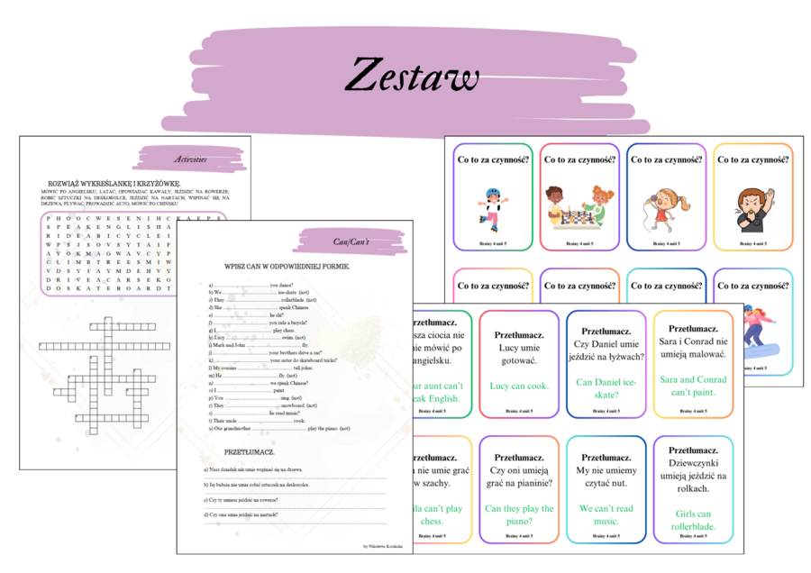 Brainy 4 unit 5 zestaw karty pracy + karty do gier