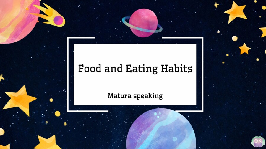 🍽️ Speaking – Food and Eating Habits (Matura Practice) (25 stron, poziom B1/B2)matura ustna angielski, matura speaking, praca po angielsku, pytania maturalne, konwersacje po angielsku, tematy maturalne, przygotowanie do matury, angielski poziom B1/B2, En