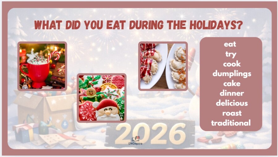 ATFER CHRISTMAS SPEAKING ACTIVITY