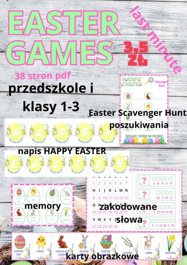 Easter Games- last minute