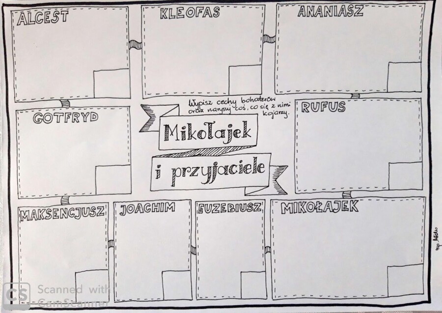 Karty pracy - "Mikołajek" Rene Goscinny, J. J. Sempe