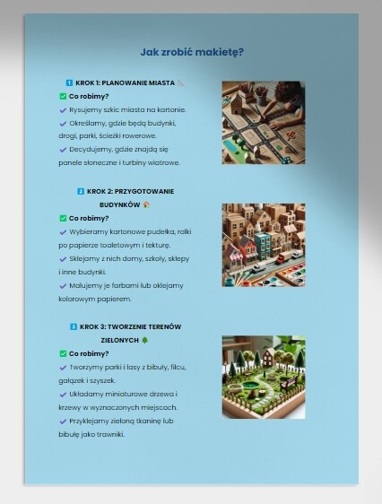 Makieta ekologicznej planety