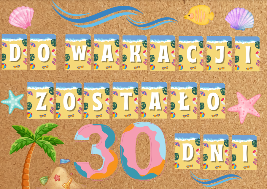 Gazetka - odliczanie do wakacji