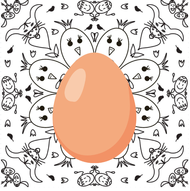 Wielkanocna mandala do kolorowania