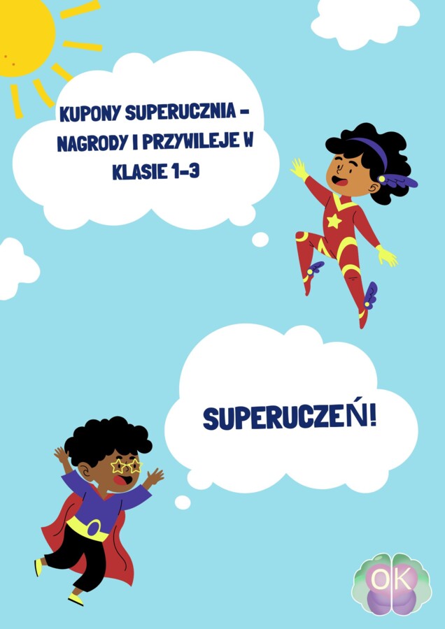 Kupony SuperUcznia – nagrody i przywileje w klasie 1–3kupony dla uczniów, nagrody w klasie, motywacja uczniów, pochwały dla dzieci, system nagród, zarządzanie klasą, pomoce dla nauczyciela, edukacja wczesnoszkolna, kupony motywacyjne, pomysły na nagrody,