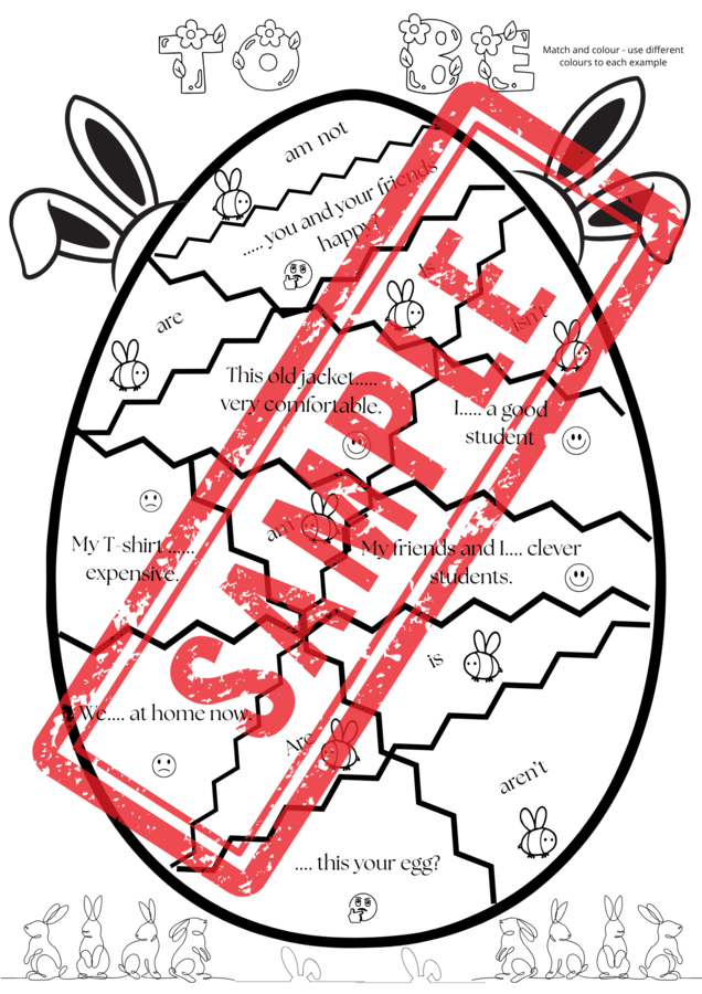 CRACKED EGGS- EASTER- JAJKA GRAMATYCZNE- TO BE/ HAVE GOT