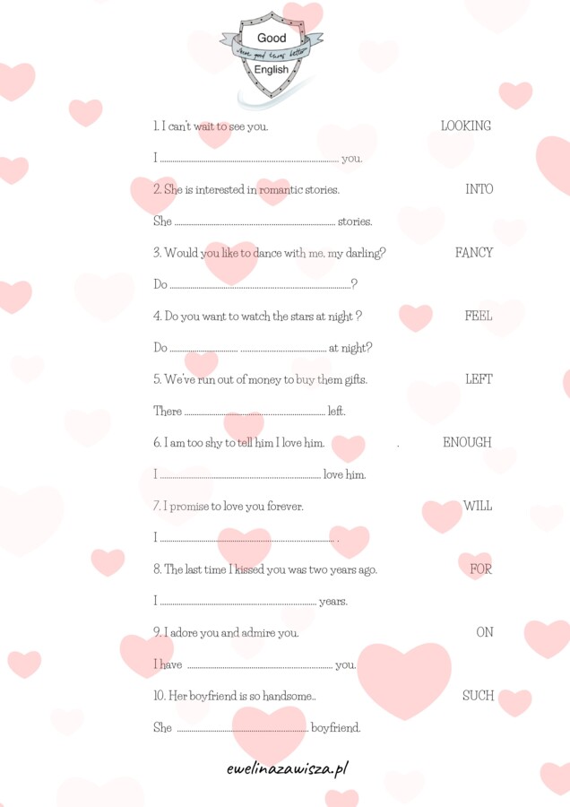 FULL OF LOVE E8 EXTENDED VALENTINE’S REVISION SET- zestaw z nagraniami