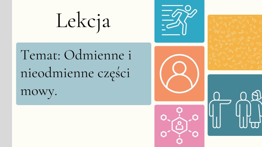 Odmienne i nieodmienne części mowy