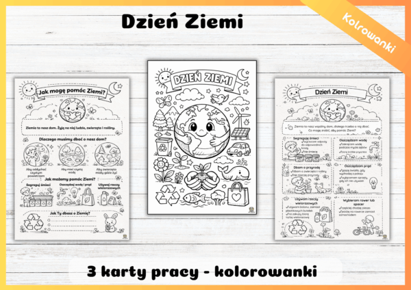 Dzień Ziemi Kolorowanki