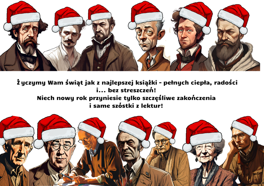 Świąteczna gra/gazetka literacka "I kto to mówi?" autorzy o lekturach klas 4-8