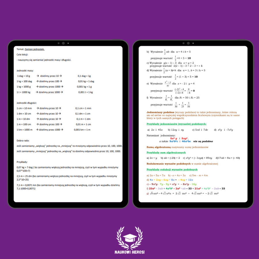 Notatki 8-klasisty - Matematyka